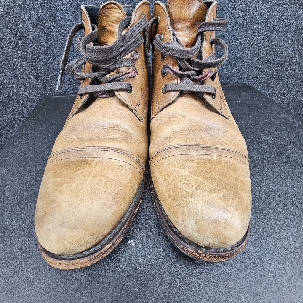 Thursday Boots Cadet Walnut Brown Leather Cap Toe Ankle Boots WLNCAD Men 7.5 - Picture 13 of 14
